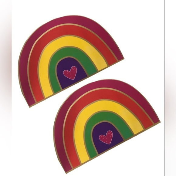 2pack set‎ of Rainbow half moon paper weight table decor - Picture 2 of 13